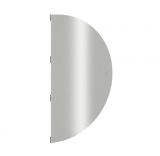 Semicircular aluminum screening plate 114 x 66.4cm