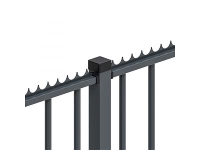 Palisade fence | Round bar | RT - MP | Width 220 cm
