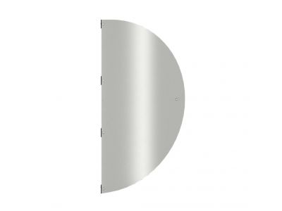Locinox | Half round shield plate 114 x 66.4 cm – Aluminium