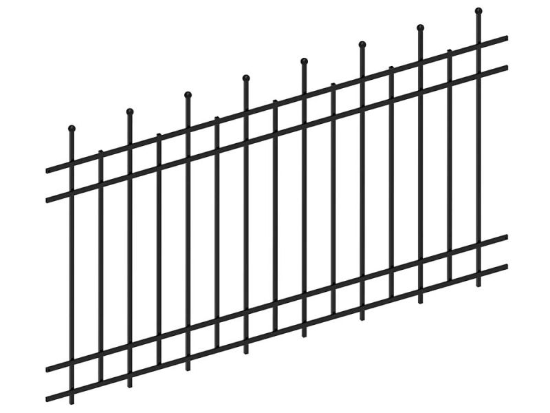Decorative fence Aurora | Width 200 cm | RAL9005