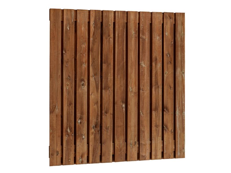 Brown pine garden screen | Width 180 cm | Height 180 cm