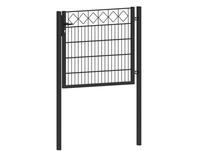 Single decorative gate | Vesta | Width 120 cm | RAL9005