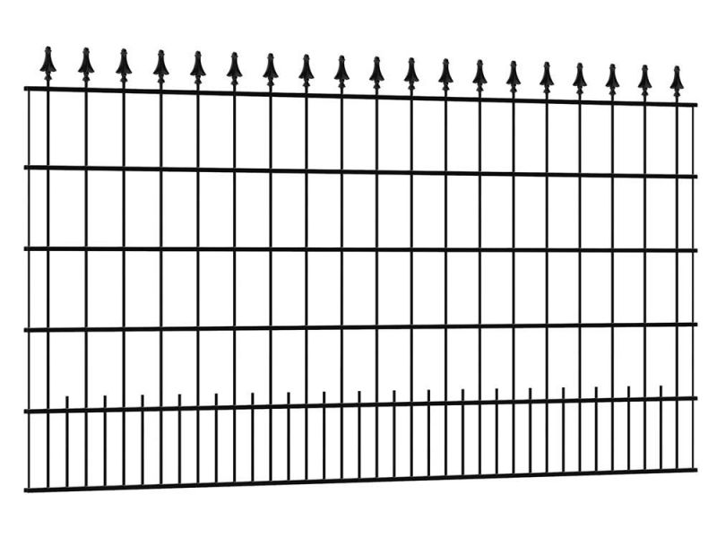 Decorative fence Sagitta | Width 200 cm | RAL9005