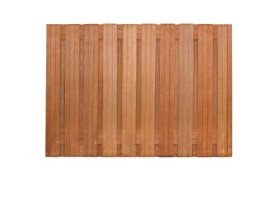 Hardwood garden fence 130 cm 22 planks