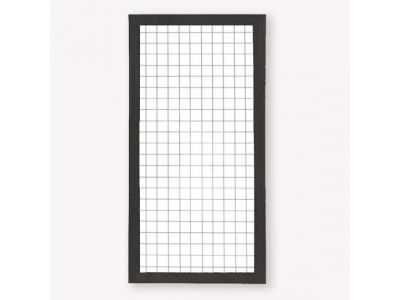 Pinewood frame | Mesh panel | Width 90 cm | Height 180 cm | Black