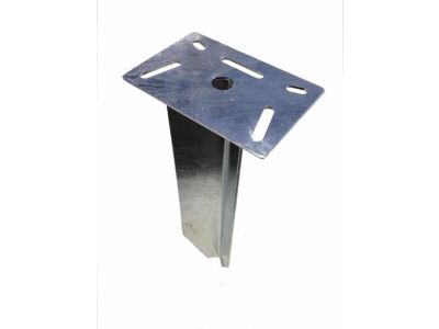 Universal foundation photocell stand fully galvanized