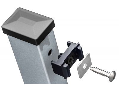 Fence post bracket | Post Ø 60 x 40 mm