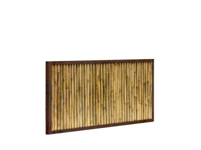Bamboo screen | Width 200 cm | Corten steel