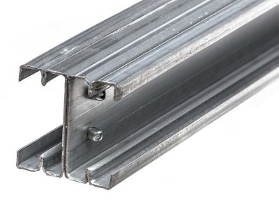 Intermediate post for bamboo fence | H - profile | Galvanised 