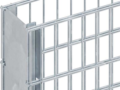 Profile post for gabion fence
