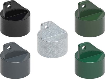 Rail end cap for chain link top rail | Ø 60 mm