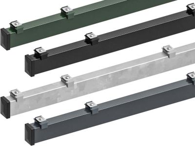 End / Intermediate post for twin wire mesh fence | Ø 60 x 40 mm | Multi