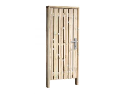 Pine gate including hardware and frame