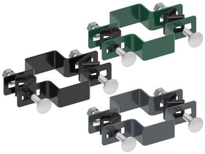 Deluxe bracket | Post Ø 60 x 40 mm | Wire Ø 6/5/6 mm 