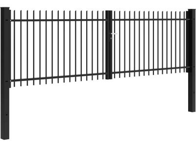 Double swing gate | Premium Round Bar | Width  500 cm