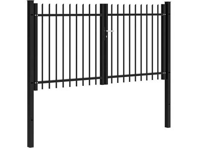 Double Palisade Gate | Round Bar | Width 300 cm