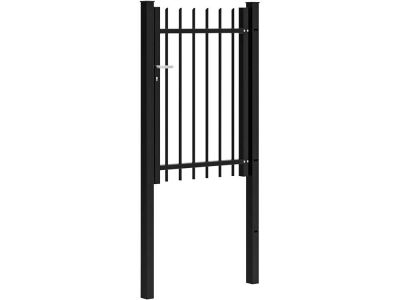 Single palisade gate | Round bar | Width 100 cm