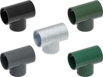 T head for Round post 60x60x60 mm 