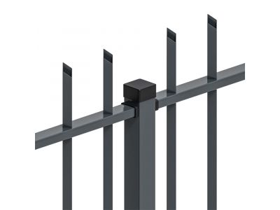 Palisade fence| Square bar | Width 220 cm 