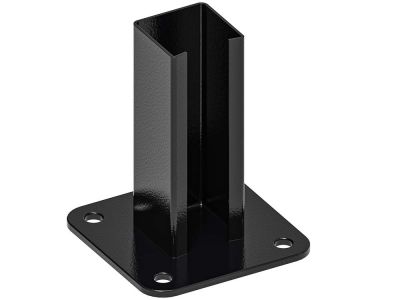 Base Plate | Short Post Ø 60 x 60 mm | RAL9005