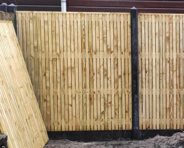 Wooden fence panels